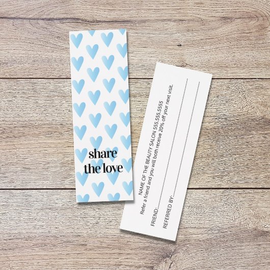 ブルーモダンクールハート美しいサロン