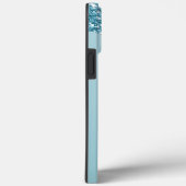 ブルーモダングリッターカスタムラブカップル写真 Case-Mate iPhoneケース (裏面 / 右)