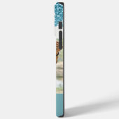 ブルーモダングリッターカスタムラブカップル写真 Case-Mate iPhoneケース (裏面 / 左)