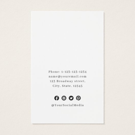 ブルーモダングリッターカスタムロゴイヤリング表示 (裏面)