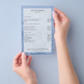 ブルーモダングリッターサロン価格表チラシ チラシ (ハンドル)