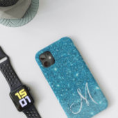 ブルーモダングリッタースパークル名パーソナライズされた称 Case-Mate iPhoneケース