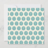 ブルーモダングリーン40歳誕生日パーティの招待状 招待状 (裏面)