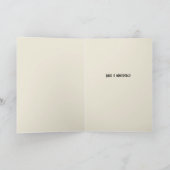 ブルーモダンサークルカスタム誕生日カード カード (内部)