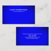 ブルーモダンシンプルプレーン名刺 名刺 (正面/裏面)