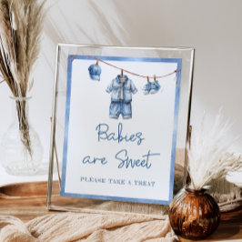 ブルーモダンジャンベビーベビーズアリー ポスター