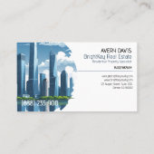ブルーモダンスカイライン実在エテート 名刺 (裏面)