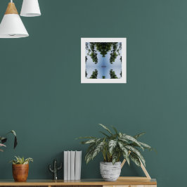 ブルーモダンスカイ&ツリー ポスター