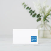 ブルーモダンスクエアプロフェッショナル名刺 名刺 (スタンド正面)