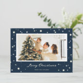 ブルーモダンスターズメリークリスマスフォトカード シーズンカード (スタンド正面)