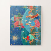 ブルーモダンスリーワイズメンキングスホリデイ ジグソーパズル (縦)