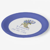 ブルーモダンチノジュリーハイヒールシューズ ペーパープレート (アングル)