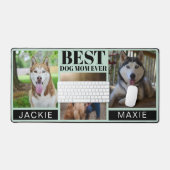 ブルーモダンド最高のグのママEver 3 Photo Collage デスクマット (キーボード&マウス)