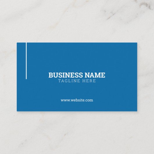 ブルーモダンハウス建物建築 名刺 (裏面)