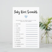 ブルーモダンハートベビーワードスクランブルゲーム (スタンド正面)