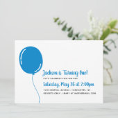 ブルーモダンバ独身のルーンバースデーパーティー 招待状 (スタンド正面)
