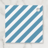 ブルーモダンパーソナライズされたアンド金ゴールドハヌカー フェイバータグ (裏面)