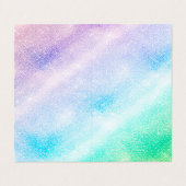 ブルーモダンパープルグリッターググラデーションラムデザイン 名刺 (外部フラット)