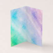 ブルーモダンパープルグリッターググラデーションラムデザイン 名刺 (内部)