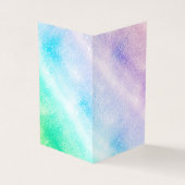 ブルーモダンパープルグリッターググラデーションラムデザイン 名刺 (外部)