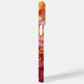 ブルーモダンピンクパステルグラデーショングリッターモノグラムの Case-Mate iPhoneケース (裏面 / 右)