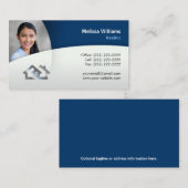 ブルーモダンフォトエ実在ステート 名刺 (正面/裏面)