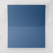 ブルーモダンフローラウォーターカラーエレガントな結婚式 プレイスカード (内部開封)