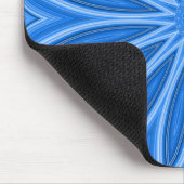 ブルーモダンフローラデザイン職人 マウスパッド (コーナー)