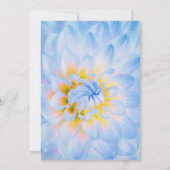 ブルーモダンフローラハイティーブライダルシャワー 招待状 (裏面)