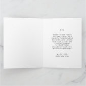 ブルーモダンフローラハッピーマザーズデイカード カード (内部)