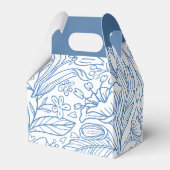 ブルーモダンフローラモノグラムサンキュー結婚ズ フェイバーボックス (裏面サイド)