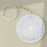 ブルーモダンフローラロータスマンダラ キーホルダー<br><div class="desc">芸術的ユニークデザインはホイルフェイクス・ロータマンダラ。エネルギー素晴らしワーカーのためのデザイン、カウンセラーの生活コーチなど。</div>
