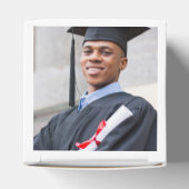 ブルーモダンブラックカスタム写真卒業 フェイバーボックス (上部)