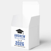 ブルーモダンブラックカスタム写真卒業 フェイバーボックス (オープン)