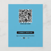 ブルーモダンブラック美しいサロンスパカスタム写真 チラシ (裏面)