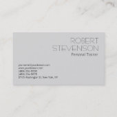 ブルーモダンプロフェッショナルフィットネス名刺 名刺 (裏面)