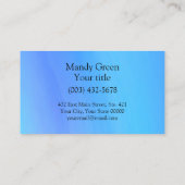 ブルーモダンプロフェッショナルロゴとQRコード 名刺 (裏面)