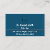 ブルーモダンプロフェッショナル歯科アポイントメントカード 予約カード (正面)