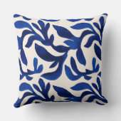 ブルーモダンホースエクエストランホームデコール クッション (裏面)