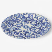 ブルーモダンライタリアンドルチェヴィータ紙プレート ペーパープレート (アングル)