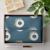 ブルーモダンリースカスタム会社のロゴ 薄葉紙 (ギフト)