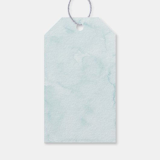 ブルーモダンレースカー誕生日 ギフトタグ (裏面)