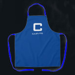 ブルーモダン名前をカスタムするモノグラムキッチンとbbq エプロン<br><div class="desc">深いモダンブルー名前をカスタムするモノグラムのキッチンとbbqエプロンと女男性へ性。パーソナライズされた料理エプロンの色。トレンディーテンプレートと超モダンタイポグラフィレタリング。自分の名前または引用文を追加するお母さん、パパユニーク、父、母、妻、夫、友人、おばあちゃん、おじいちゃん、子供、ボス、同僚、シェフ、調理師、同僚などの独自の誕生日パーティギフトを作成する。小、中、大のサイズで利用可能ディナ素晴らしーパーティー、ベーキング、美術工芸品等カスタムストラップカラー</div>