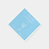 ブルーモダン応援30年誕生日ナプキンス スタンダードカクテルナプキン (角)