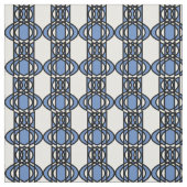 ブルーモダン抽象芸術スカラブパターン ファブリック (見本)