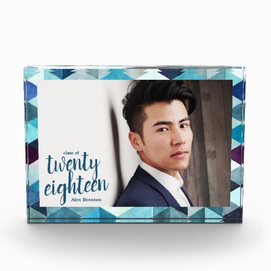 ブルーモダン抽象芸術大学院写真集クラス フォトブロック (正面)