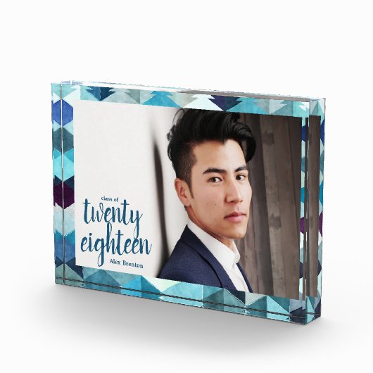 ブルーモダン抽象芸術大学院写真集クラス フォトブロック (右)