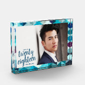 ブルーモダン抽象芸術大学院写真集クラス フォトブロック (左)