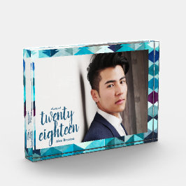 ブルーモダン抽象芸術大学院写真集クラス フォトブロック