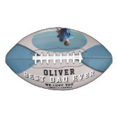 ブルーモダン最高のパパ父の日の形見の写真 アメリカンフットボール (正面)